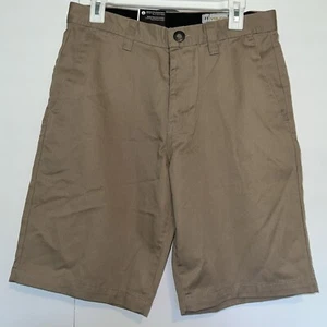 Volcom NWT Shorts Beige Flat Front Mens Skate Frickin Chino Sz 31 - Picture 1 of 5