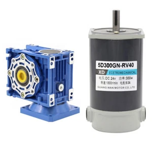 300W DC12V/24V Worm Gear Reducer Gearbox Electric RV Gear Motor High Torque - Picture 1 of 12