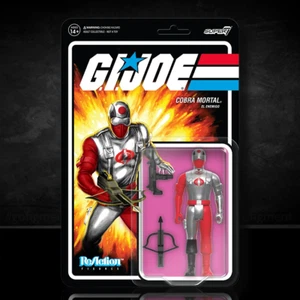 Figura de acción Cobra Mortal: Elite Cobra Assassin GI Joe Reaction Plus 1:18 - Imagen 1 de 5