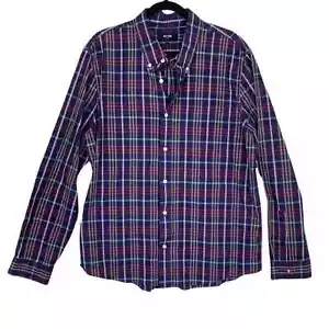 Jack Spade Blue & Red Striped Casual Button Down- XXL - Picture 1 of 5