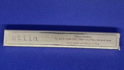 STILA Trifecta Metallica Lip Eye & Cheek Stick TOPAZ 0.06oz NEW Free Shipping - Image 1 of 4