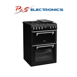Belling Mini Richmond 60cm Dual Fuel Range Cooker Black BMR60DODFB - Picture 1 of 5
