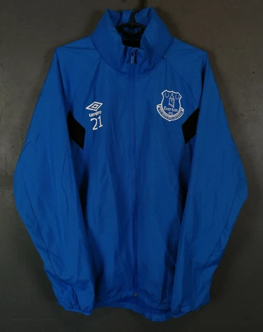 VINTAGE MENS UMBRO FC EVERTON JACKET TRAINING SOCCER FOOTBALL BLUE SIZE M MEDIUM Cover
