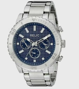 Neu Relikt Herren Jordan Edelstahl Analog Display Quarzuhr ZR15805 - Bild 1 von 2