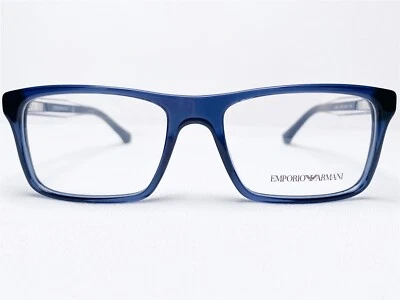 Новый Emporio Armani EA3002 5072 мужской синий прямоугольник очки оправы 53/17 ~ 140 - Изображение 1 из 4