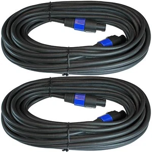 2 12GA 50' Fuß Speakon kompatibel Verstärker Verstärker zu Lautsprecherkabel PA DJ Kabel - Bild 1 von 2