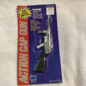 ACTION CAP GUN SINGLE SHOT MACHINE GUN - Picture 1 of 7