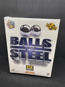 BALLS OF STEEL big box pc NEW 1997 Flipper Only one exiting Pinball Wizards WATA - Foto 1 di 9