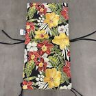 Pillow Perfect Tropic Floral Indoor/Outdoor Chair Seat Cushion with Ties 1 Piece
