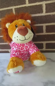 Sudadera con capucha Build a Bear Huge Hearted Lion 14" felpa color dorado-corazones 4 patas - Imagen 1 de 8