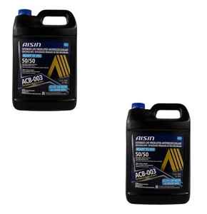2 Gallon Aisin Engine Coolant Antifreeze Fluid Long Life Blue 50/50 Premixed - Picture 1 of 2