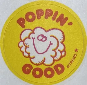 Trend Poppin Good Scratch And Sniff Sticker Popcorn Scent Retro - Picture 1 of 1