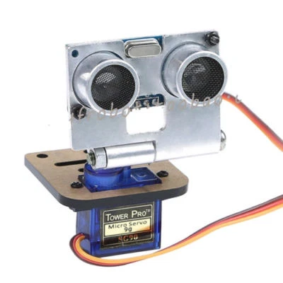 NEW HC-SR04 ULTRASONIC SENSOR WITH SERVO AND RACK FOR ARDUINO ROBOT - Image 1 of 4