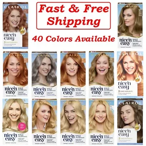 Clairol Nice'n Easy Permanent Hair Color Cream Hair Dye, 1 Application - Picture 1 of 40