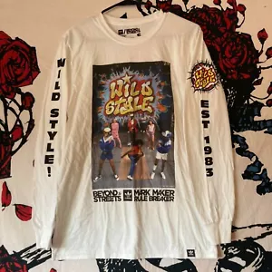 WILD STYLE 1983 Beyond The Streets ADIDAS Mark Maker Shirt Hip Hop Graffiti S - Picture 1 of 4