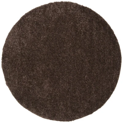 Современный плюшевый небольшой ковер SAFAVIEH однотонный коричневый августовская коллекция - Изображение 1 из 4