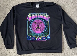 Carlos Santana Woman’s Pullover Crewneck Black Large Band Music Woodstock 1969 - Picture 1 of 4