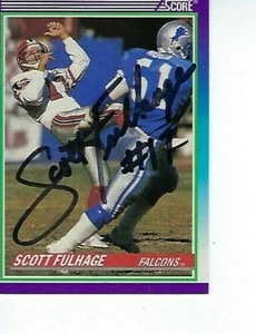 SCOTT FUHLAGE SIGNED 1990 SCORE #518 - ATLANTA FALCONS - Picture 1 of 1