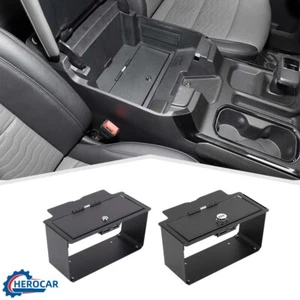 Caja fuerte de seguridad de consola llave/bloqueo con contraseña para Chevy Silverado GMC Sierra 22+ - Imagen 1 de 37