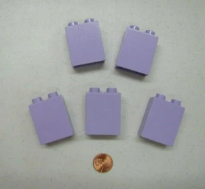Lego Duplo 5 Thin 2X1X2 Lavender Purple Bricks Blocks Building House Castle - Picture 1 of 3