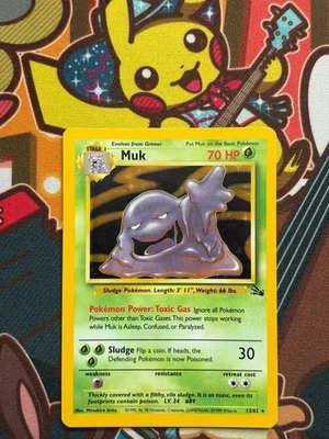 Muk Holo 13/62 Fossil englisch Pokemon Karten NM - Bild 1 von 2