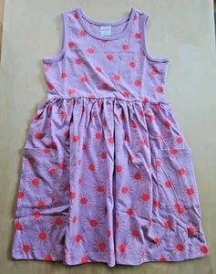 NWT HANNA ANDERSSON SUNSHINE LILAC PULLOVER BREEZY POCKET TANK DRESS 110 5 - Picture 1 of 5