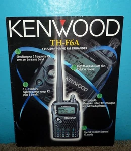 Kenwood TH-F6A 144/220/440MHz FM Tribander Transceiver Brochure Original - Picture 1 of 1