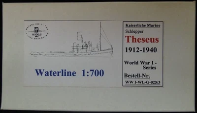 HP-MODELS HP Models 1:700 Waterline Kaiserliche Marine Schlepper "Theseus" -1912-1940-