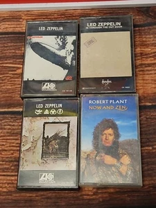 Vintage Lot of 3 Led Zeppelin Cassette Tapes & ROBERT PLANT Classic Rock TESTED - Picture 1 of 13