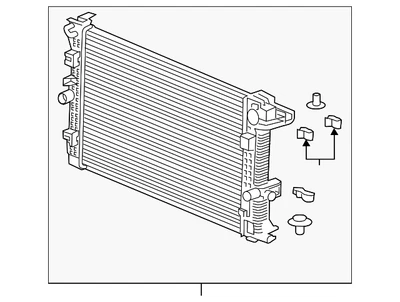 Genuine GM Radiator 87830396 - Image 1 of 4