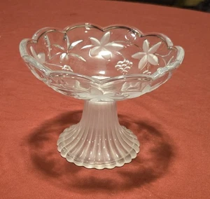 Auslaufmodell Mikasa Garten Terrasse Glasschale mit geätzten Blumen und Beeren  - Bild 1 von 3