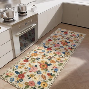 Washable Kitchen Rugs Non Slip: 2'x6' Hallway Runner Rug Stain Resistant Low ... - Picture 1 of 6