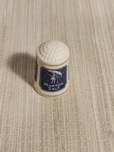 Dedal publicitario de porcelana fina Morton Salt 1980 - Imagen 1 de 4
