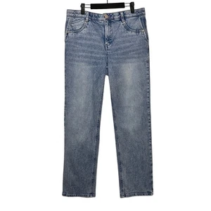 Democracy “Ab" solution High Rise Boyfriend Jeans 10 Side Entry Pockets Stretch - Picture 1 of 14