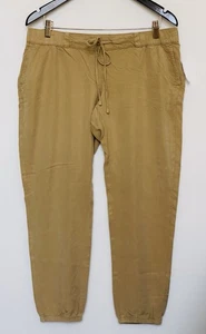 Womens maternity camel colour Drawstring Pants Size M - Picture 1 of 6