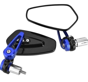 Motorcycle Rearview Mirror, 1 Pair 7/8’’ 22mm Universal Aluminum Alloy - Picture 1 of 7