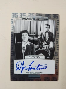 Elvis Presley RARO firmato batterista DJ Fontana autografo press pass inserto card - Foto 1 di 2