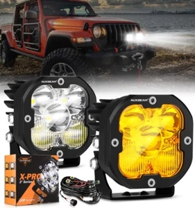 AUXBEAM 3" pulgadas LED barra de luz de trabajo combo cápsulas lámpara antiniebla todoterreno conducción camión ATV - Imagen 1 de 12