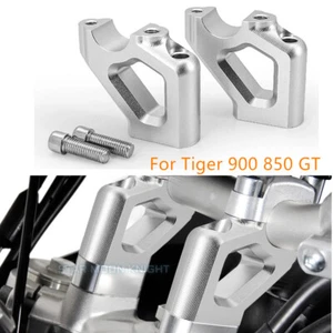For Tiger 900 850 GT PRO LOW RALLY Motorcycle Handlebar Riser Drag Clamp Extend - Picture 1 of 12