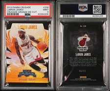 2013-14 Panini Crusade Crusade Orange Die-Cut /99 LeBron James #238 PSA 9 MINT