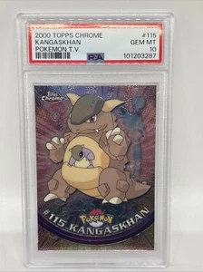 PSA 10 GEM MINT Pokemon Kangaskhan 2000 Topps Chrome Series 2 #115 LOW POP - Bild 1 von 1