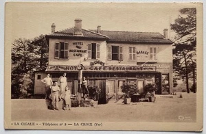 La Croix Valmer La Siegel Telephone No 3 Inn 1910s Litho Postcard Var France - Picture 1 of 3