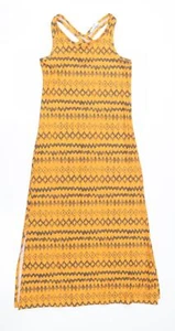Matalan Girls Orange Viscose Blend Maxi Size 9 Years - Picture 1 of 12