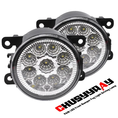 Clear LED Front Bumper Fog Light Driving Lamp For FIAT 500 2013-2017 - Image 1 of 4