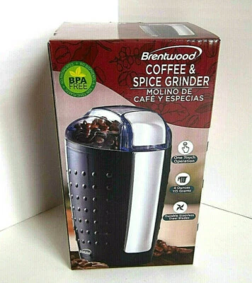 Brentwood Electric Coffee & Spice Grinder CG-158B (Black) 4 oz Capacity NEW - Image 1 of 4