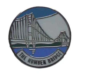 The Humber Bridge Quality Enamel Lapel Pin Badge - Picture 1 of 2