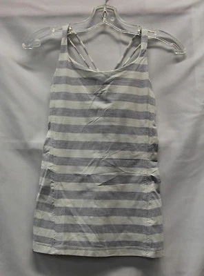 Camiseta sin mangas Lululemon para mujer gris crema talla 6 excelente estado usada TAN LINDA Foto 1 de 4