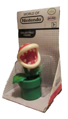 Figura Planta Piraña Roja Nintendo Super Mario 2 1/2" Jakks Pacific 2017 Nuevo en Paquete Foto 1 de 3