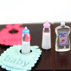 1:12 Dolls House Miniature Baby Bottles Shampoo Bibs Set Nursery Accessory   JC