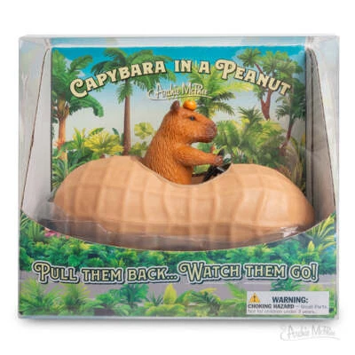 Capybara in a Peanut - Cute Pullback Racing Car Child Toy - Archie McPhee - Image 1 of 2